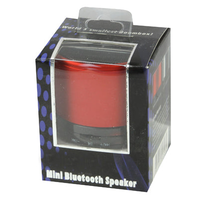 Bluetooth V2.1 Mini Stereo Speaker for Galaxy S IV / i9500 / SIII / i9300 / i8190 / S7562 / i8750 / i9220 / N7000 / i9100 / i9082 / iPhone 5 / iPhone 4 & 4S / New iPad / BlackBerry Z10 / HTC / Nokia / ... uilt-in Rechargeable Battery, Support TF Card(Red) - Desktop Speaker by PMC TechLife | Online Shopping South Africa | PMC TechLife