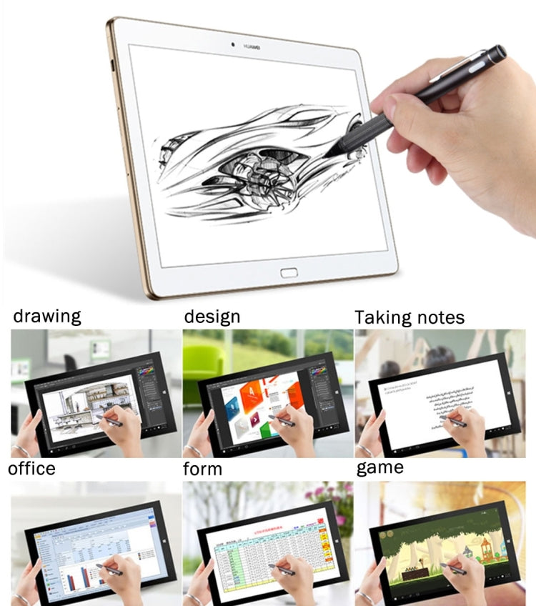 Universal Rechargeable Capacitive Touch Screen Stylus Pen with 2.3mm Superfine Metal Nib, For iPhone, iPad, Samsung, and Other Capacitive Touch Screen Smartphones or Tablet PC(Rose Gold) - Stylus Pen by PMC TechLife | Online Shopping South Africa | PMC TechLife