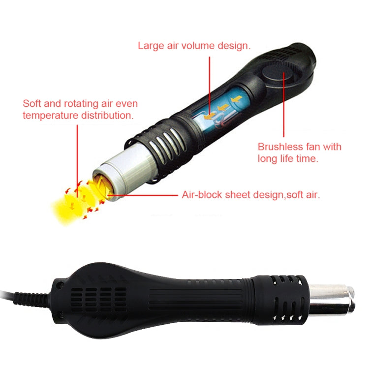 Kaisi K-858D SMD Hot-Air Soldering Station LED Digital Display Support Controllable Temperature for Desoldering + Air Nozzles, EU Plug - Electric Soldering Iron by Kaisi | Online Shopping South Africa | PMC TechLife | Buy Now Pay Later Mobicred