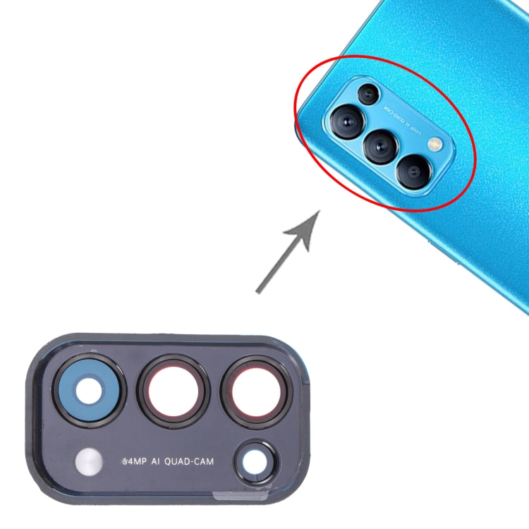For OPPO Reno5 5G PEGM00, PEGT00, CPH2145 Camera Lens Cover (Black) - Camera Series by PMC TechLife | Online Shopping South Africa | PMC TechLife