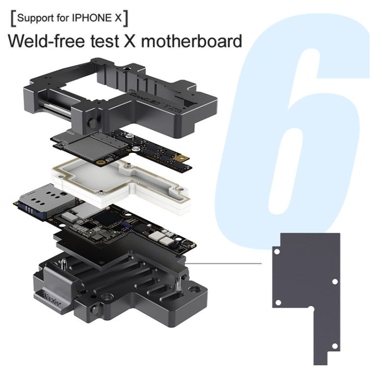 Qianli iSocket 3 In 1 Motherboard Layered Test Frame Upper Lower Layers Logic Board Function Fast Test Holder For iPhone X / XS / XS Max - free shipping - PMC TechLife - Order now!