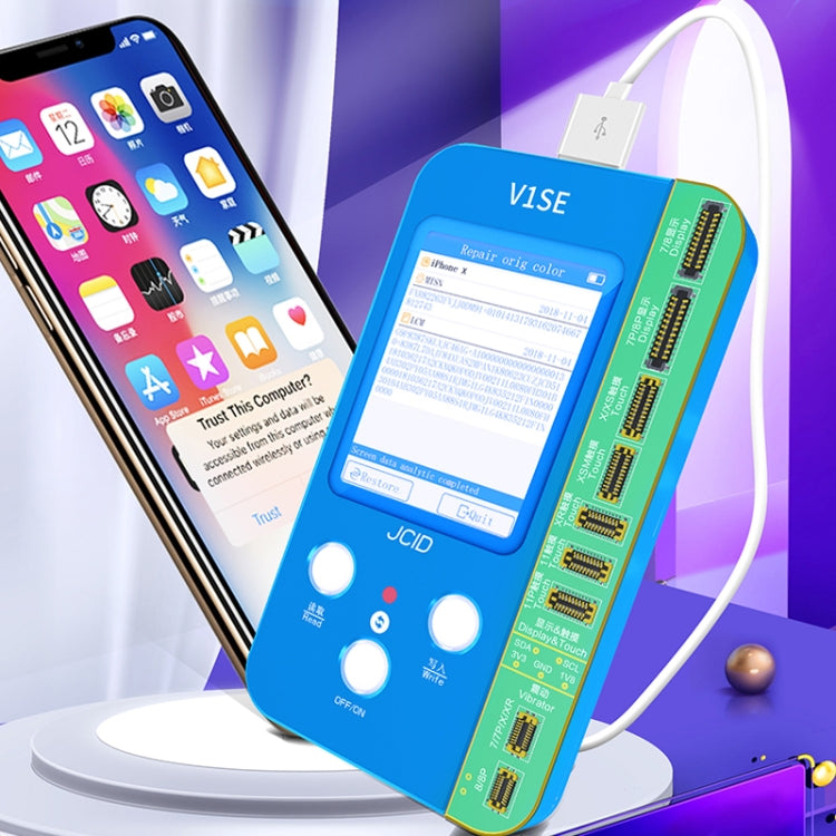 JC V1SE Testing 2 in 1 Screen Data Repair Panel Adaptor For iPhone 12 Series / 13 / 13 mini - free shipping - PMC TechLife - Order now!