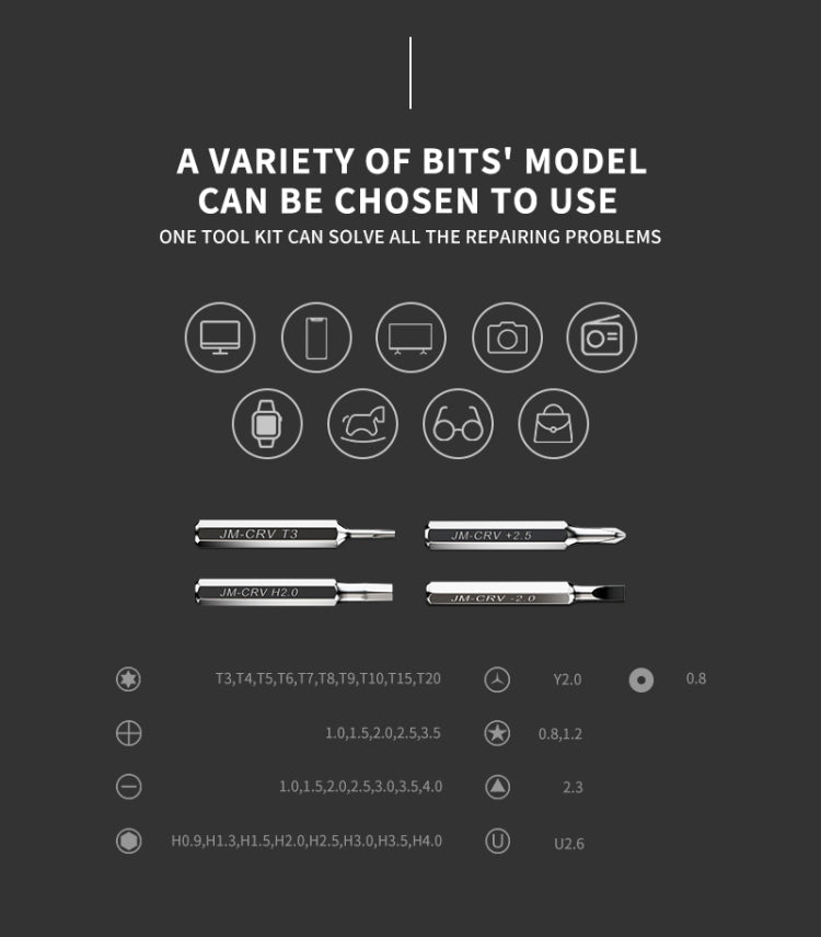 JAKEMY JM-P13 54 in 1 Professional Repair Screwdriver Tool Kit - free shipping - PMC TechLife - Order now!