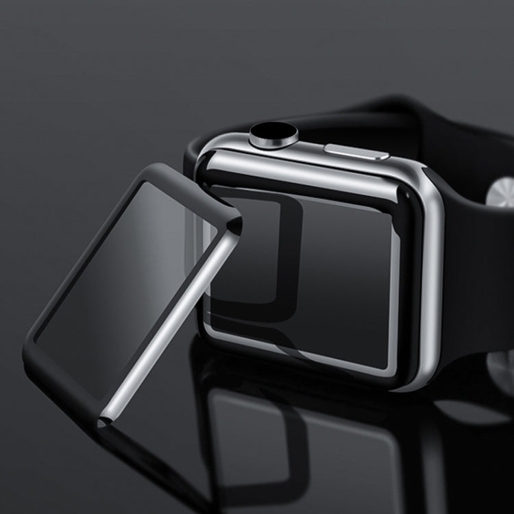2 PCS mocolo 0.33mm 9H 3D Round Edge Tempered Glass Film for Apple Watch Series 3 42mm - Watch Cases by mocolo | Online Shopping South Africa | PMC TechLife | Buy Now Pay Later Mobicred