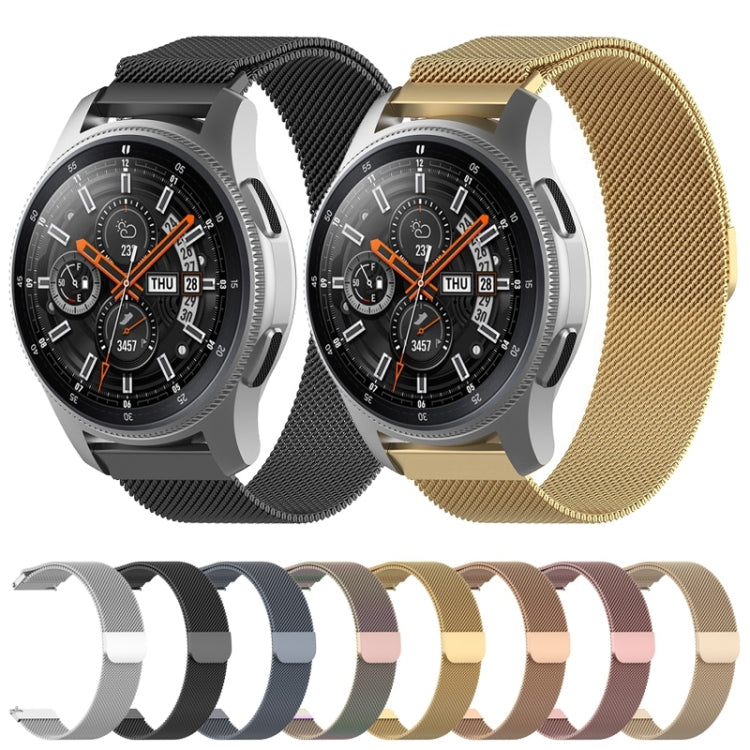 For Honor Magic Watch 2 46MM Milan Stainless Steel Mesh Watch Band 22MM(Gray) - Watch Bands by PMC TechLife | Online Shopping South Africa | PMC TechLife | Buy Now Pay Later Mobicred