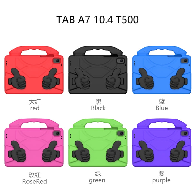 For Samsung Galaxy Tab A7 10.4(2020)T500/T505 EVA Material Children Flat Anti Falling Cover Protective Shell With Thumb Bracket(Red) - free shipping - PMC TechLife - Order now!