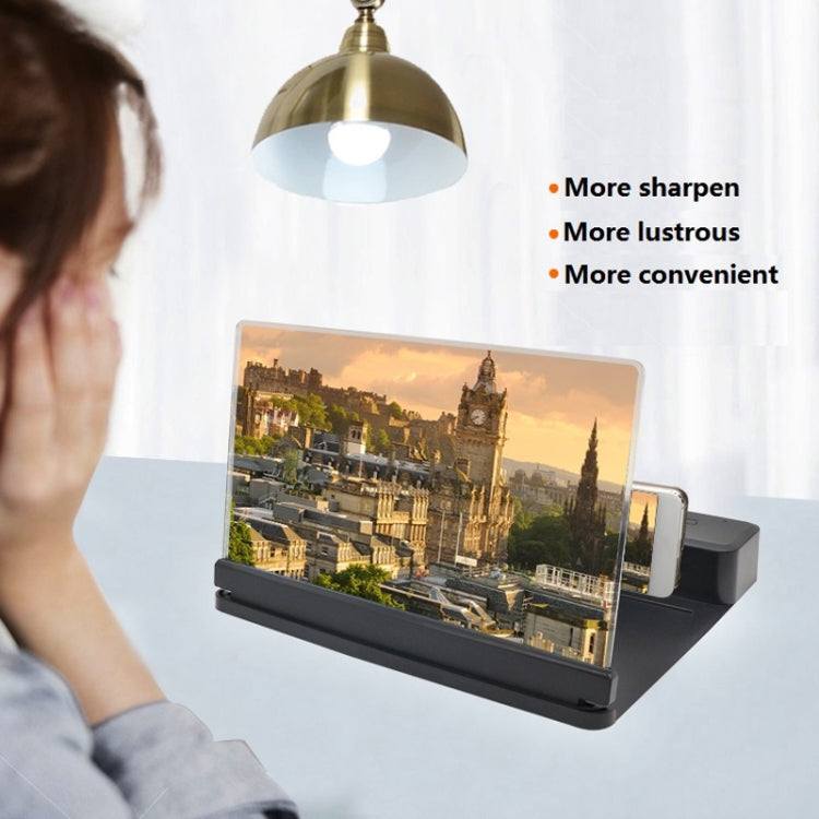 3D Phone Screen Magnifier HD Screen Smartphone Movie Video Magnifier Portable Folding Enlarged Screen Expander Stand Desk Holder(black) - Screen Magnifier by PMC TechLife | Online Shopping South Africa | PMC TechLife