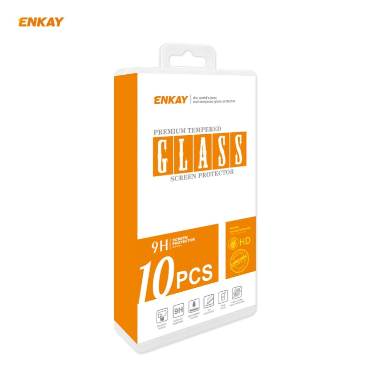 For Xiaomi Poco F3 10 PCS ENKAY Hat-Prince Full Glue 0.26mm 9H 2.5D Tempered Glass Full Coverage Film - by ENKAY | Online Shopping South Africa | PMC TechLife | Buy Now Pay Later Mobicred