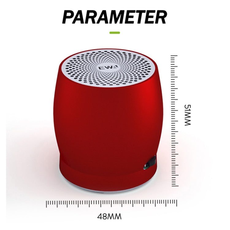 EWA A1 Portable TWS Bluetooth Wireless Speaker IPX5 Waterproof Support TF Card(Red) - free shipping - PMC TechLife - Order now!