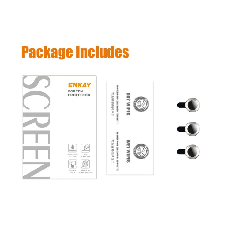 For iPhone 13 Pro ENKAY Hat-Prince Aluminium Alloy + Tempered Glass Camera Lens Cover Film Ring / 13 Pro Max(Colorful) - free shipping - PMC TechLife - Order now!