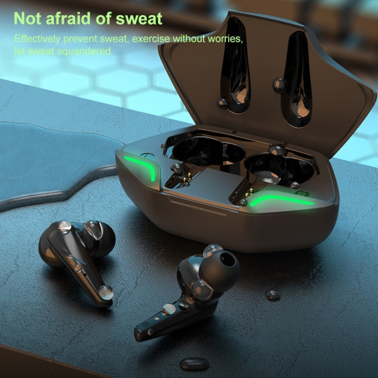 TWS-G11 Bluetooth 5.0 Low Latency TWS Stereo Gaming Earphone with Cool LED(White) - TWS Earphone by PMC TechLife | Online Shopping South Africa | PMC TechLife