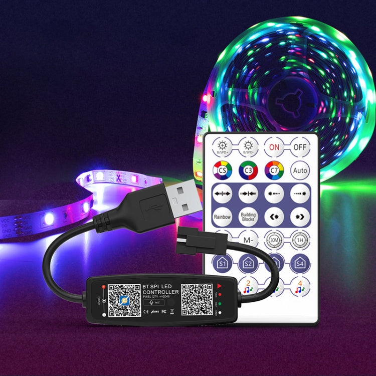 WS2812B USB 5V APP Remote Controller Bluetooth Music Controller for SK6812 WS2811 WS2812 LED Light Strip - free shipping - PMC TechLife - Order now!