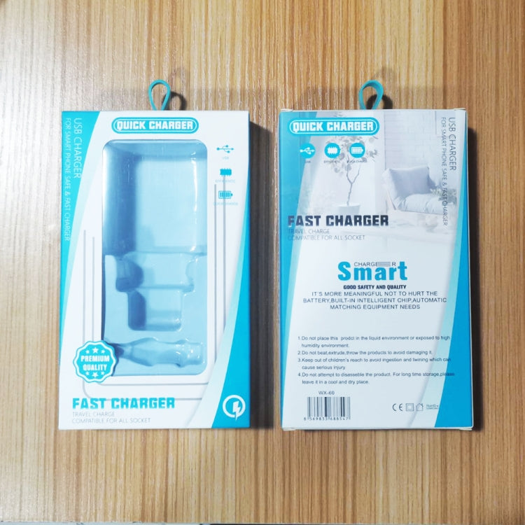 PD03 20W PD3.0 + QC3.0 USB Charger with USB to 8 Pin Data Cable, EU Plug(White) - USB Charger by PMC TechLife | Online Shopping South Africa | PMC TechLife | Buy Now Pay Later Mobicred