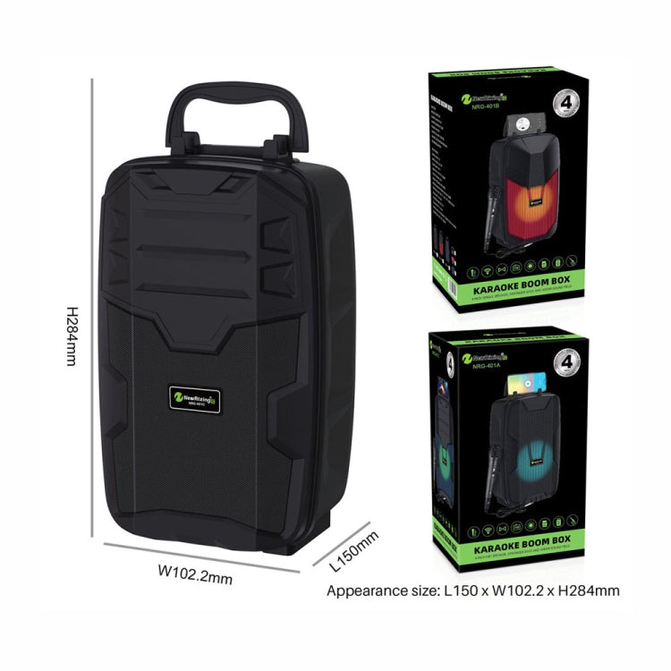 NewRixing NRG401C Outdoor Portable Karaoke Wireless Speaker High-Power Audio Amplifier No Mic(Black) - free shipping - PMC TechLife - Order now!