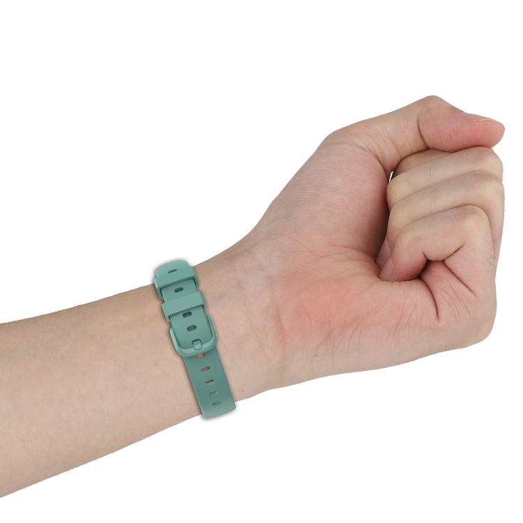 For Fitbit Inspire 3 Solid Color Silicone Watch Band, Size:L(Green) - free shipping - PMC TechLife - Order now!
