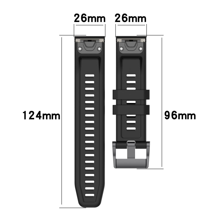 Compatible with Garmin Fenix 3 26mm Two-Color Sports Silicone Watch Band(Mint Green + Blue) - free shipping - PMC TechLife - Order now!