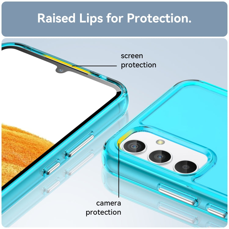 For Samsung Galaxy A34 5G Candy Series TPU Phone Case(Transparent Blue) - free shipping - PMC TechLife - Order now!
