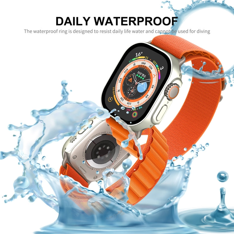 For Apple Watch Ultra / Ultra 2 49mm ENKAY Hat-Prince Waterproof Full Coverage PC Frame + 9H Tempered Glass Case(Pink) - Watch Cases by ENKAY | Online Shopping South Africa | PMC TechLife | Buy Now Pay Later Mobicred