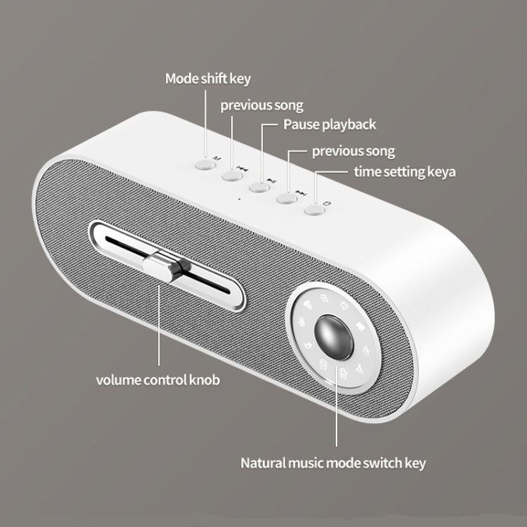 JY-78 Bluetooth Speaker with Sleep White Noise Support Memory Card U-disk(white) - Desktop Speaker by PMC TechLife | Online Shopping South Africa | PMC TechLife