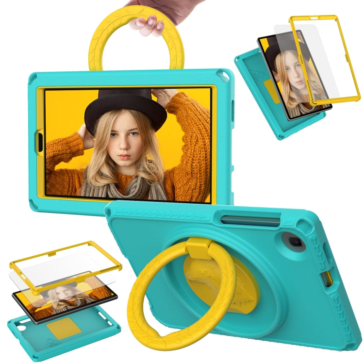 For Samsung Galaxy Tab A7 Lite T220/T225 2020 EVA Hybrid PC Shockproof Tablet Case with Frame(Glacial Green) - free shipping - PMC TechLife - Order now!