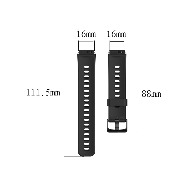 For Huawei Band 6 Solid Color Silicone Watch Band(Grey) - Smart Wear by PMC TechLife | Online Shopping South Africa | PMC TechLife