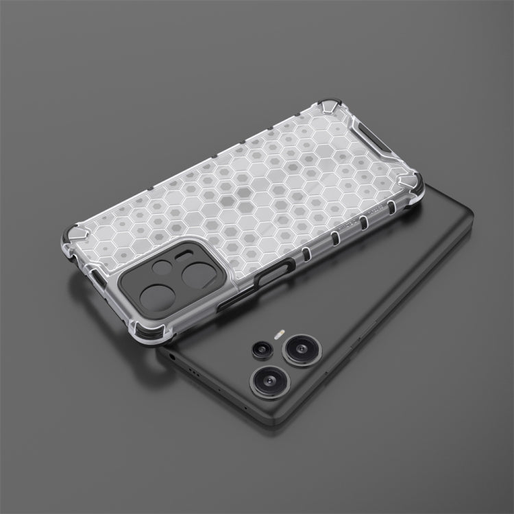 For Xiaomi Poco F5 Pro Shockproof Honeycomb Phone Case(White) - free shipping - PMC TechLife - Order now!