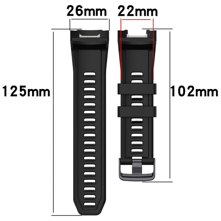 For Garmin Instinct 2X Sports Silicone Replacement Watch Band(Midnight Blue) - Watch Bands by PMC TechLife | Online Shopping South Africa | PMC TechLife