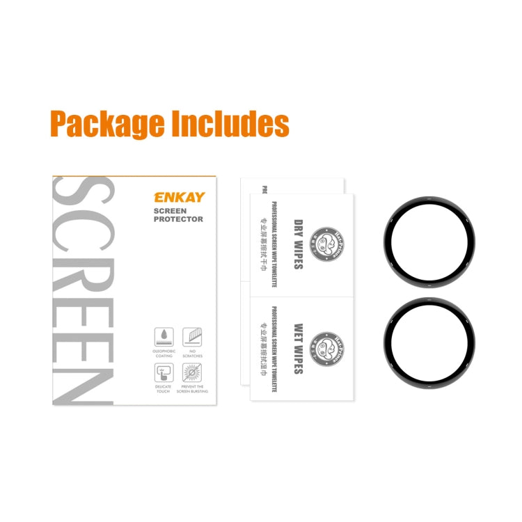 Compatible with Garmin Active 5 2pcs ENKAY 3D Full Coverage Soft PC Edge + PMMA HD Screen Protector Film - free shipping - PMC TechLife - Order now!
