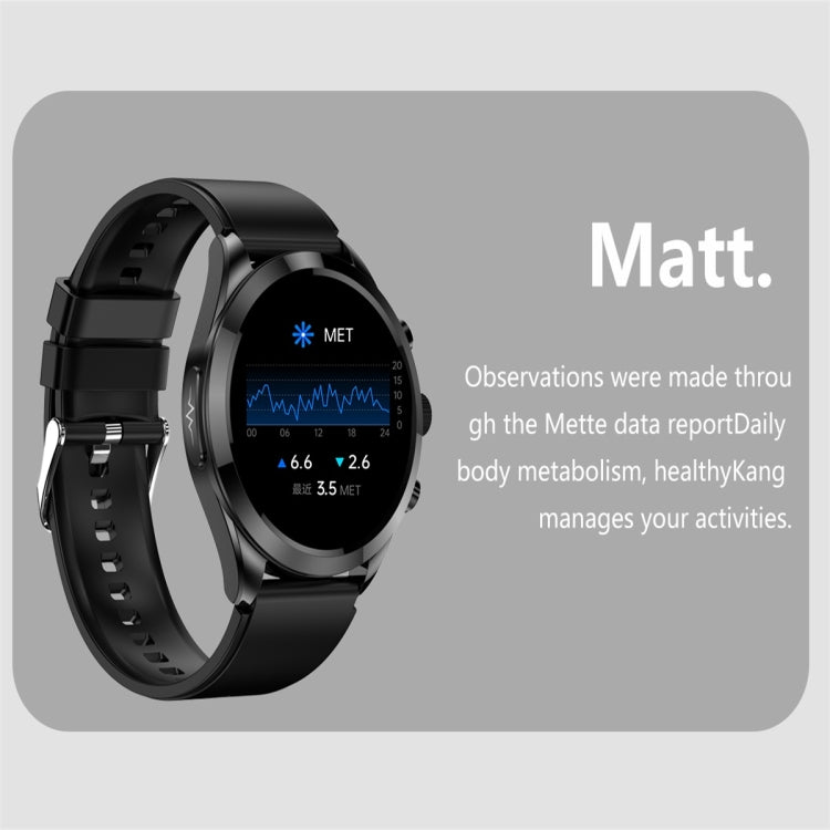 ET440 1.39 inch Color Screen Smart Silicone Strap Watch,Support Heart Rate / Blood Pressure / Blood Oxygen / Blood Glucose Monitoring(Red) - Smart Watches by PMC TechLife | Online Shopping South Africa | PMC TechLife | Buy Now Pay Later Mobicred