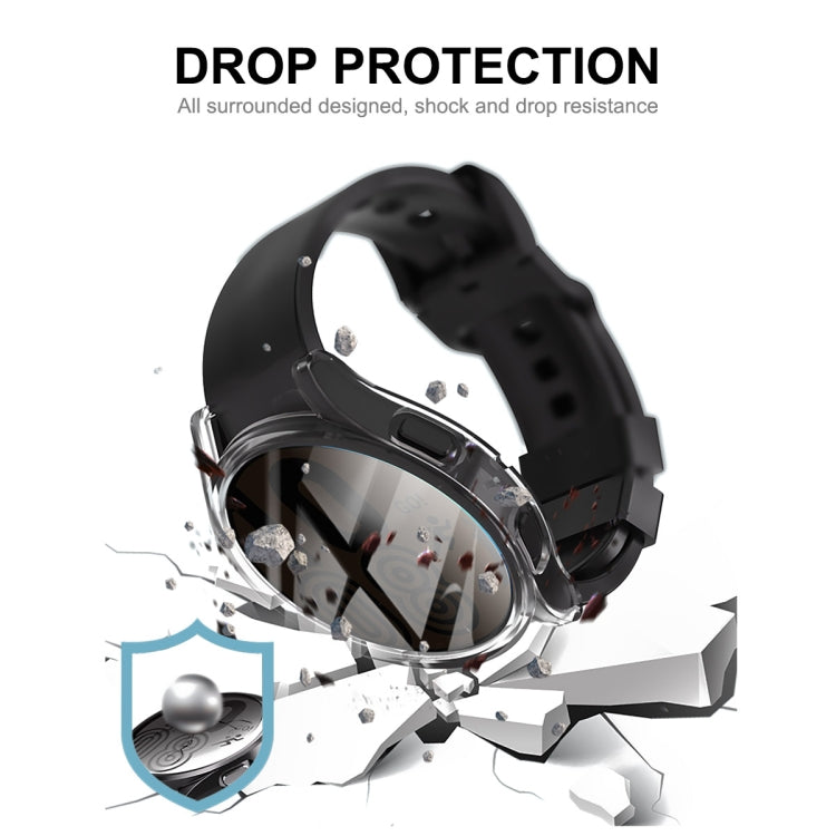 For Samsung Galaxy Watch6 40mm ENKAY Hat-Prince Full Coverage Transparent Soft TPU Case with Screen Protection - Watch Cases by ENKAY | Online Shopping South Africa | PMC TechLife