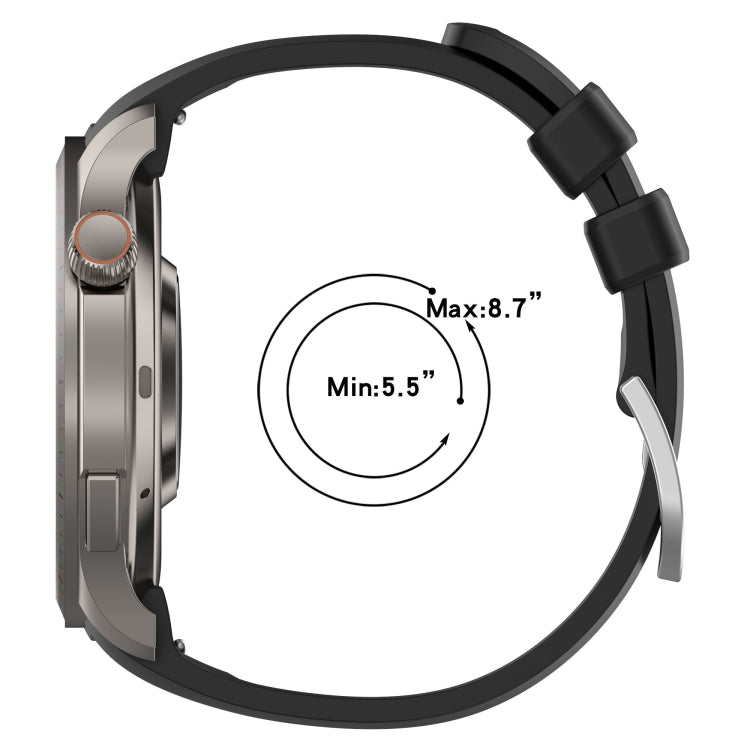 For Amazfit Balance A2286 Vertical Texture Silicone Watch Band(Midnight) - Watch Bands by PMC TechLife | Online Shopping South Africa | PMC TechLife