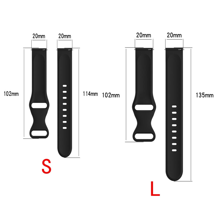 For Amazfit Active S Butterfly 8-shaped Buckle Silicone Watch Band(Yellow) - Watch Bands by PMC TechLife | Online Shopping South Africa | PMC TechLife