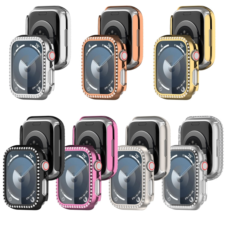 For Apple Watch SE 2023 44mm Diamond Hollow PC Watch Case(Pink) - free shipping - PMC TechLife - Order now!