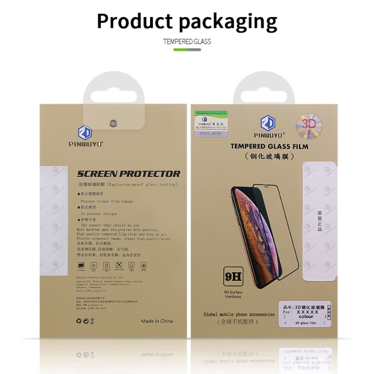 For Huawei Mate 30 Pro PINWUYO Full Glue Full Arc Version Arc Height 3.96mm 9H 3D Hot Bending Tempered Glass Film(Black) - free shipping - PMC TechLife - Order now!