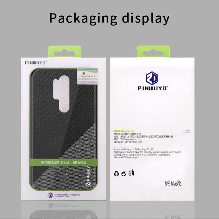 For Oneplus 8 Pro PINWUYO Rong Series Shockproof PC + TPU+ Chemical Fiber Cloth Protective Cover(Yellow) - OnePlus Cases by PINWUYO | Online Shopping South Africa | PMC TechLife | Buy Now Pay Later Mobicred