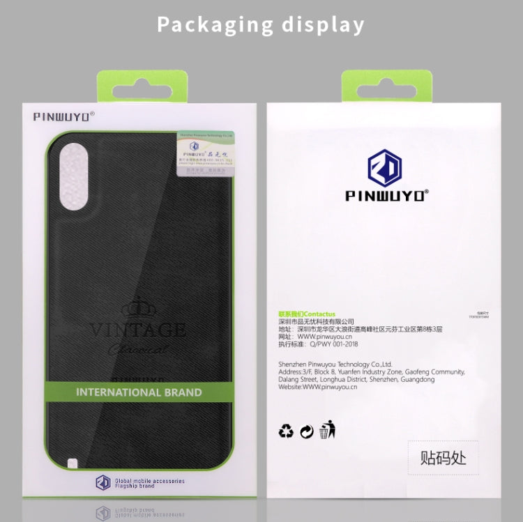 For Galaxy A01 PINWUYO Zun Series PC + TPU + Skin Waterproof And Anti-fall All-inclusive Protective Shell(Black) - free shipping - PMC TechLife - Order now!