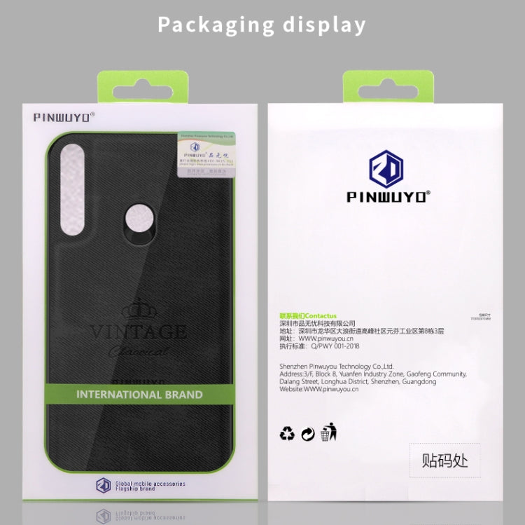 For Huawei Y7P/P40Lite E/Honor9C PINWUYO Zun Series PC + TPU + Skin Waterproof And Anti-fall All-inclusive Protective Shell(Brown) - Huawei Cases by PINWUYO | Online Shopping South Africa | PMC TechLife | Buy Now Pay Later Mobicred