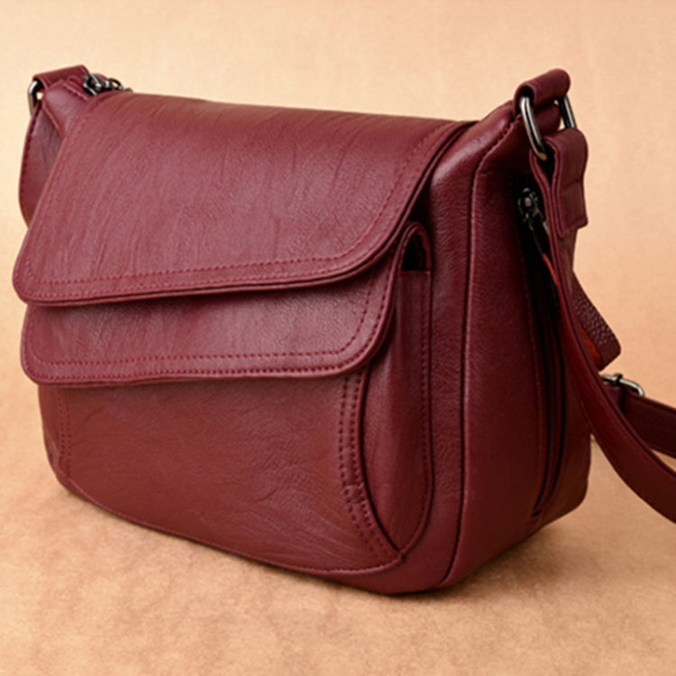 Summer Leather Luxury Handbags Female Shoulder Messenger Bag(Red) - free shipping - PMC TechLife - Order now!