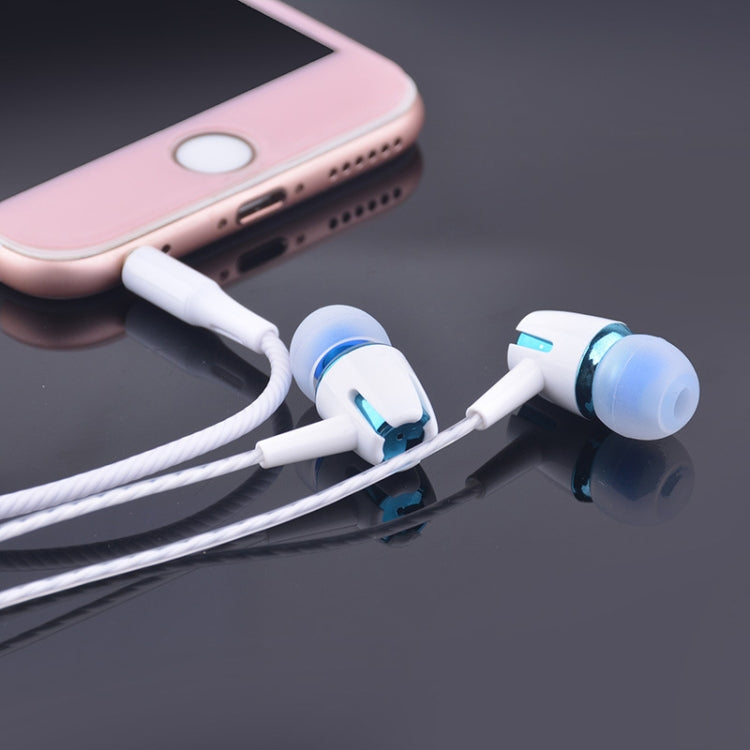 3.5mm Wired Earphone Earbuds Stereo Sound Metal Bass Headset with Mic for Smart Phone(Gold) - In Ear Wired Earphone by PMC TechLife | Online Shopping South Africa | PMC TechLife