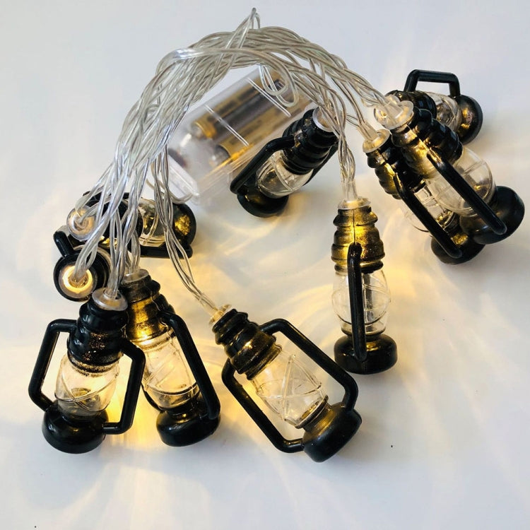 3m 20LEDs Christmas Lantern Festival Decoration Retro Kerosene Lamp LED String(Black) - free shipping - PMC TechLife - Order now!