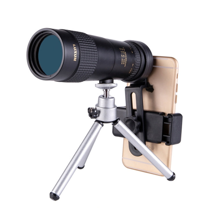 LUXUN 10-30x40 Single-Cylinder HD High-Power Telescope Mobile Phone Mini Telescope(Telescope & Phone Clip & Tripod) - free shipping - PMC TechLife - Order now!