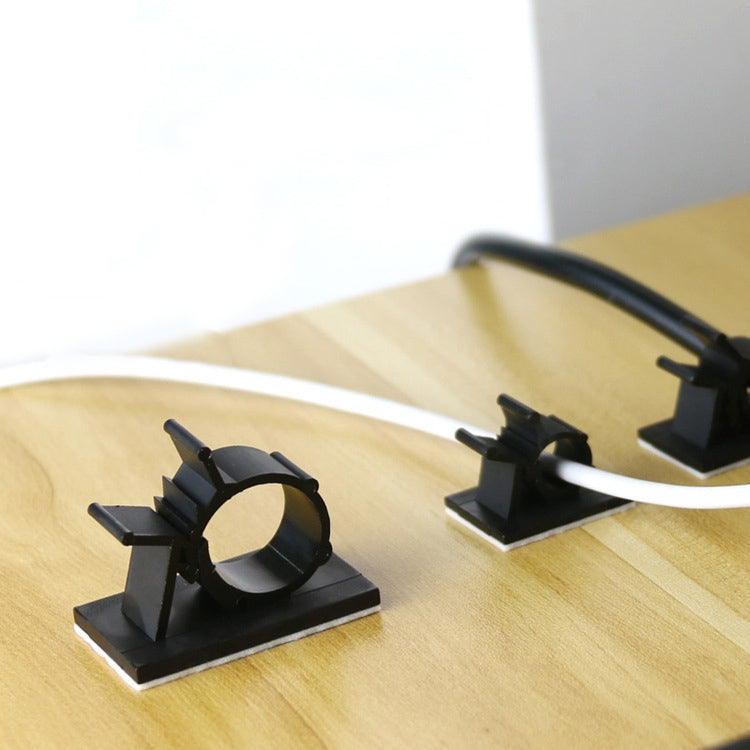 100 PCS Y-1720 Adjustable Self-Adhesive Wire Fixing Cable Organizer (Black) - Cable Organizer by null | Online Shopping South Africa | PMC TechLife | Buy Now Pay Later Mobicred