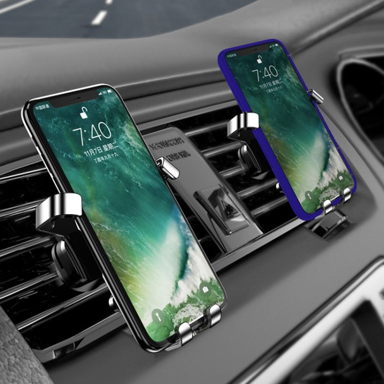 650 Vehicle-mounted Mobile Phone Gravity Bracket Air Outlet Navigation Holder, Color:Paste Black - Car Holders by PMC TechLife | Online Shopping South Africa | PMC TechLife