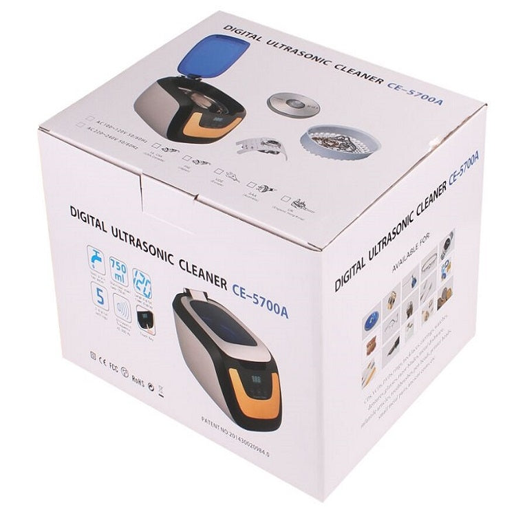 Jie Kang CE-5700A Ultrasonic Cleaner Household Jewelry Denture Glasses Cleaner(EU Plug) - free shipping - PMC TechLife - Order now!