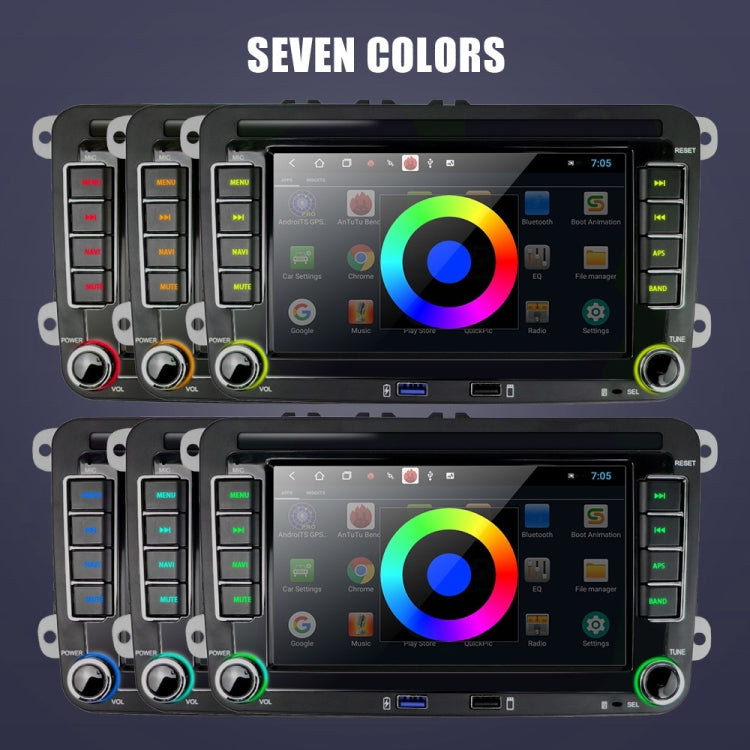 Suitable for Volkswagen 7-inch Car Multimedia Player Navigation Bluetooth Reversing Integrated Machine Android 10.0, Specification: 2+16G - free shipping - PMC TechLife - Order now!