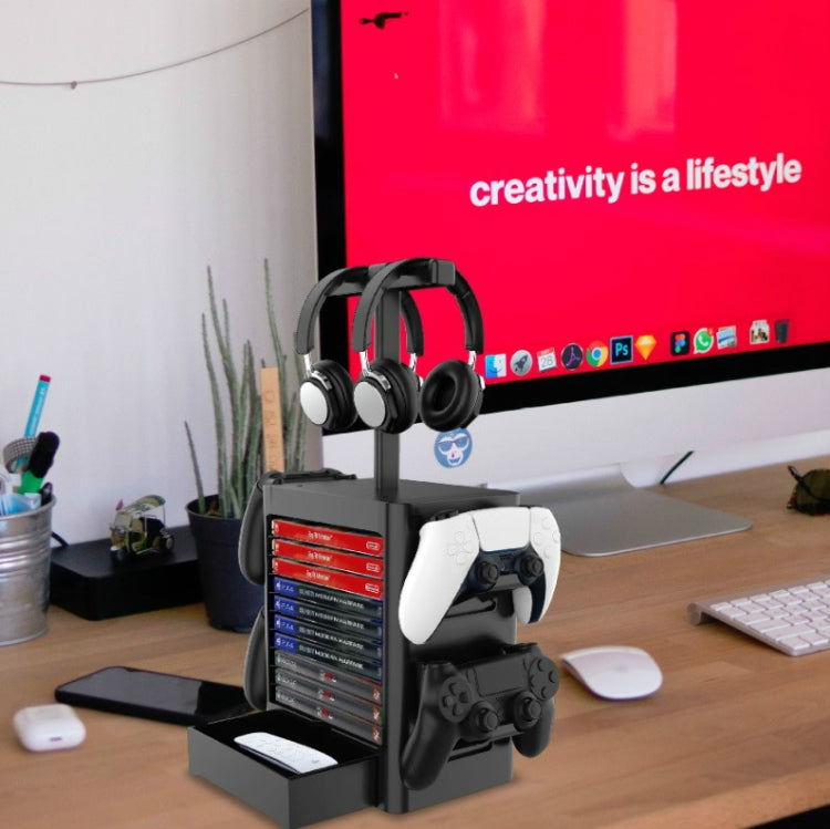 Game Disc Storage Rack Headphone Storage Rack For PS5 / Xsx - Holder by PMC TechLife | Online Shopping South Africa | PMC TechLife
