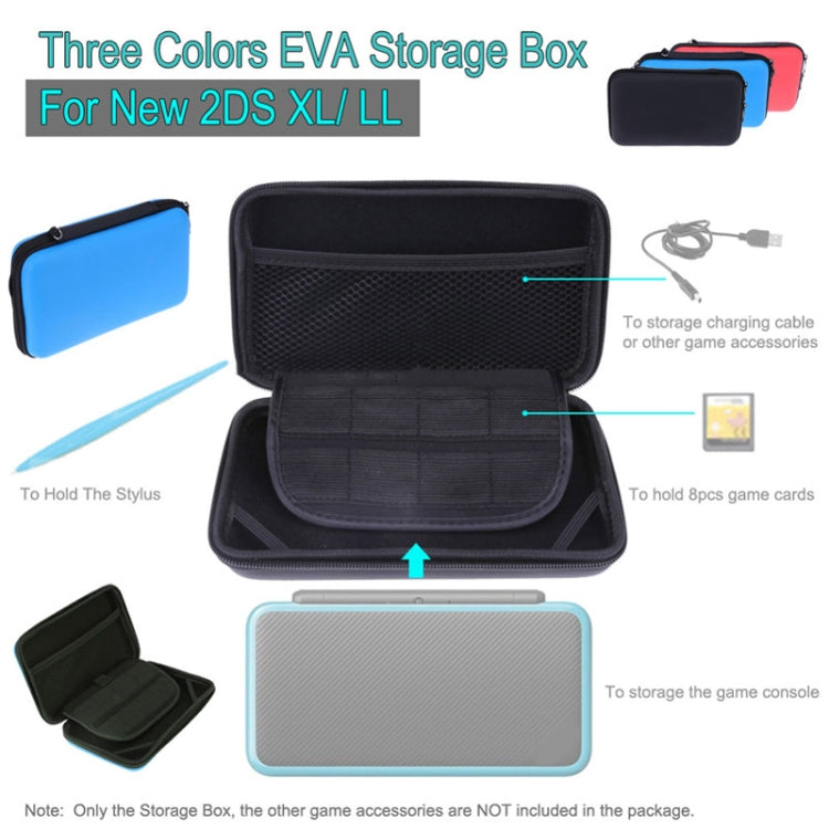 For Nintendo 2DS XL Hard EVA Protective Storage Case Cover Holder(Black) - Bags by PMC TechLife | Online Shopping South Africa | PMC TechLife | Buy Now Pay Later Mobicred