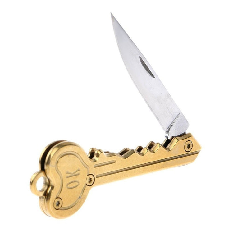 Mini Key Knife Camp Outdoor Keyring Ring Keychain Fold Self Defense Security Multi Tool(Gold) - Self-defense Protection by PMC TechLife | Online Shopping South Africa | PMC TechLife