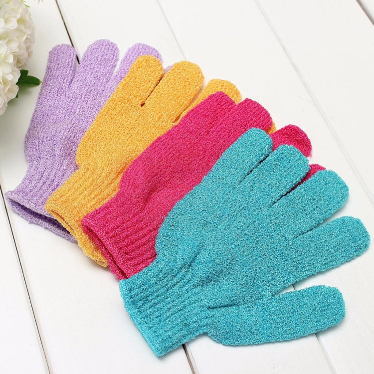 5 PCS Shower Bath Gloves Exfoliating Spa Massage Scrub Body Glove(Purple) - Bath Brushes & Sponges by PMC TechLife | Online Shopping South Africa | PMC TechLife