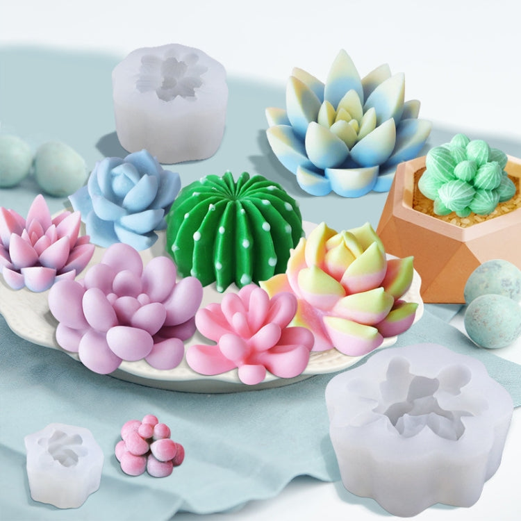 SX-ZW-196 Fleshy Three-Dimensional Candle Silicone Mold DIY Handmade Soap Aromatherapy Epoxy Mold - Candles & Candle Holders by PMC TechLife | Online Shopping South Africa | PMC TechLife